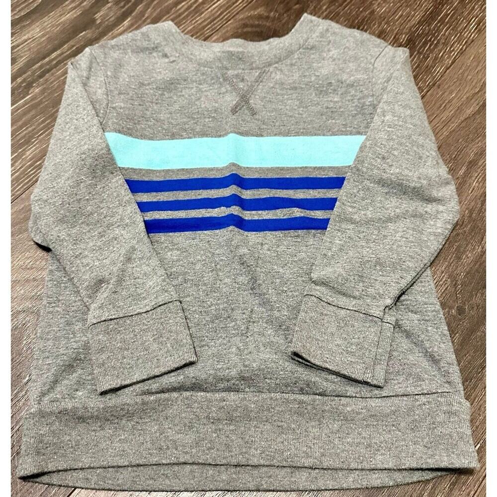 Cherokee Stripe Long Sleeve Size 3T Grey Blue (831)